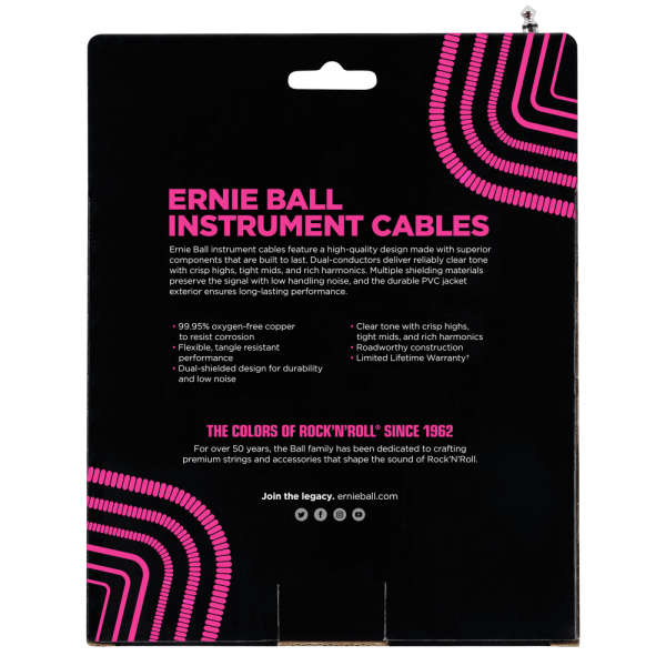 P06045 30' Coiled Straight / Angle Instrument Cable - White - Image 2