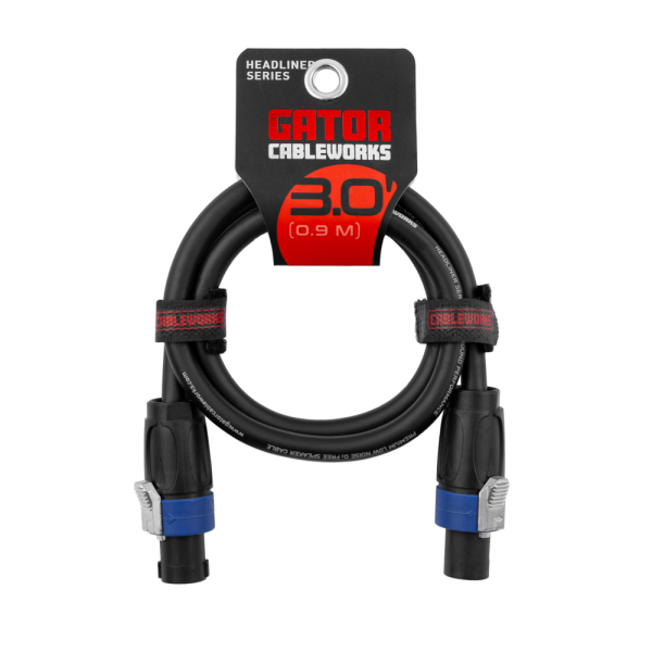3 Foot Twist Lock Connector Speaker Cable GCWH-SPK-03-2TL