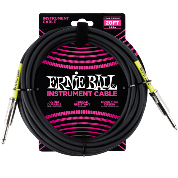 P06046 20' Straight / Straight Instrument Cable - Black