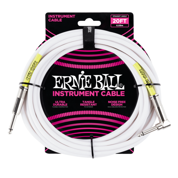 P06047 20' Straight / Angle Instrument Cable - White