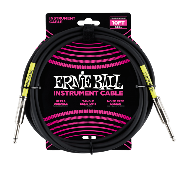 P06048 10' Straight / Straight Instrument Cable - Black