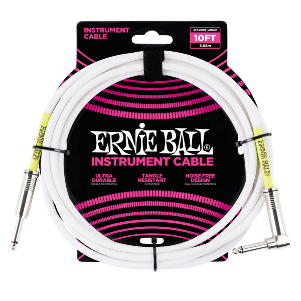 P06049 10' Straight / Angle Instrument Cable - White