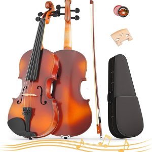 3/4 Student Violin – Natural w/case & bow