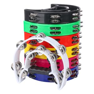9″ Half Moon Tambourines – Multiple colors