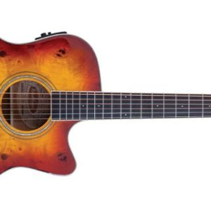 Washburn Deep Forest Burl Grand Auditorium Acoustic Electric Guitar. Amber Fade / DFBACEA / DFBACEA-U