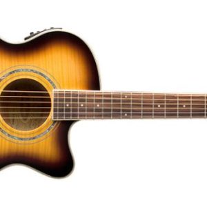 Washburn EA15 Festival Series Mini Jumbo Cutaway Acoustic Electric Guitar. Tobacco Burst / EA15ATB / EA15ATB-A-U