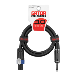 3 Foot TS To Twist Lock Connector Speaker Cable GCWC-SPK-03-1TL