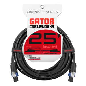 25 Foot Twist Lock Connector Speaker Cable / GCWC-SPK-25-2TL