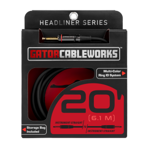 20 Foot Strt To Strt Instrument Cable GCWH-INS-20