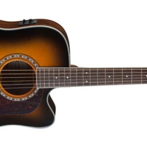 Washburn D10SCE Heritage 10 Series Dreadnought Cutaway Acoustic Electric Guitar. Tobacco Burst / HD10SCETB-O-U