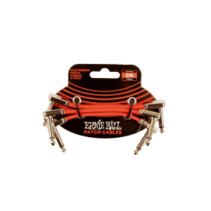 Ernie Ball Patch Cables Flat Angle 3in Flat Ribbon Cable / P06401