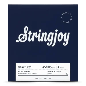 Stringjoy Signatures Light Gauge (long scale 34″) Bass Strings (45 105) / SJ-BA45105LS