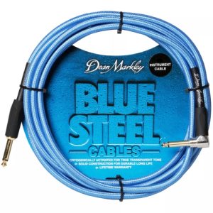 Blue Steel™ Instrument Cable 30ft straight to right angle / BSIN30R
