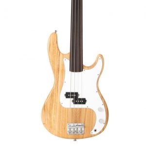 Glarry Fretless Electric Bass – Natural