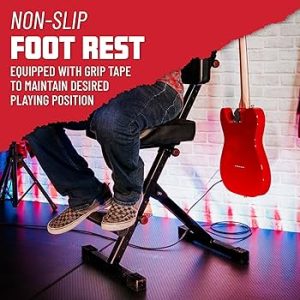 GFW-GTR-SEATDLX guitar seat w/ guitar hanging stand