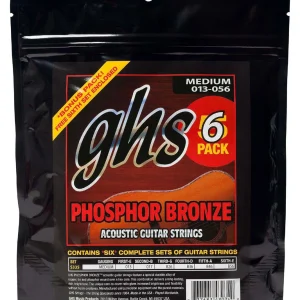 GHS Phosphor Bronze acoustic guitar strings STD Medium 13 56 / S335