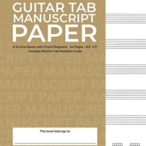 Guitar Tablature Manuscript Paper – Standard
