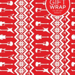 Hal Leonard Wrapping Paper Red & White Holiday guitar theme / 285994