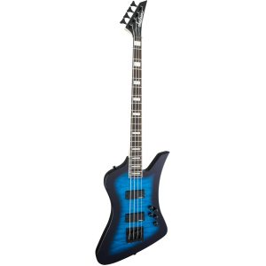 Jackson JS Series Kelly Bird JS3Q Bass – Transparent Blue Burst