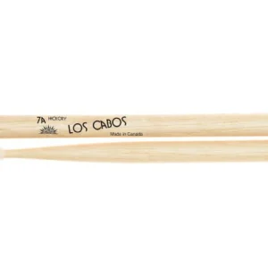Los Cabos LCD7AHN 7A Nylon Tip Hickory Drumsticks / LCD7AHN-U